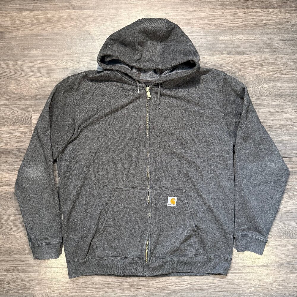 Carhartt Men's Loose Fit Zip-Up Hoodie - Grey